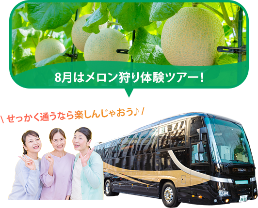 バスツアー毎月開催中